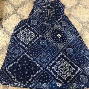 Bandana print tank